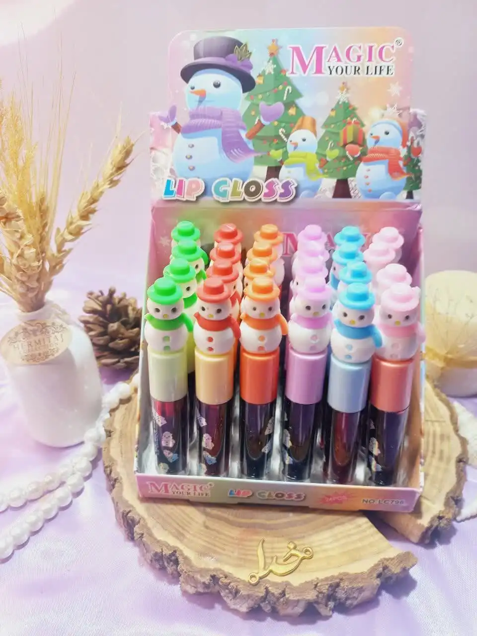 تینت لب طرح آدم برفی برند مجیک MAGIC کد LC798