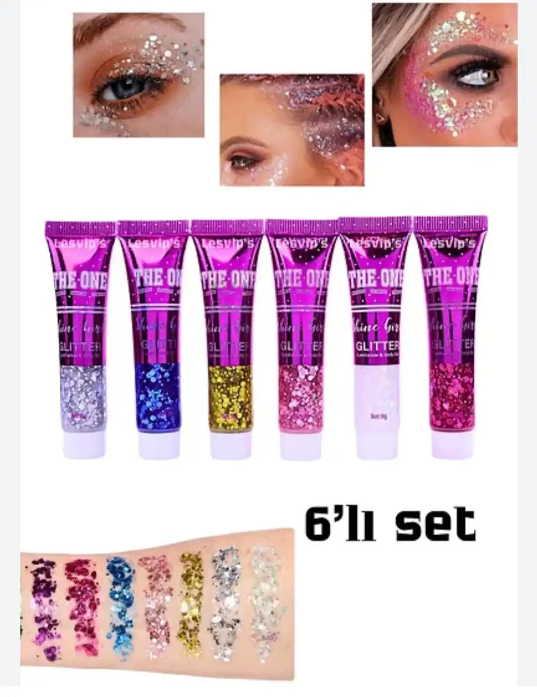 گلیتر تیوپی مایع زیبا برند کالیا بیوتی کد Z260