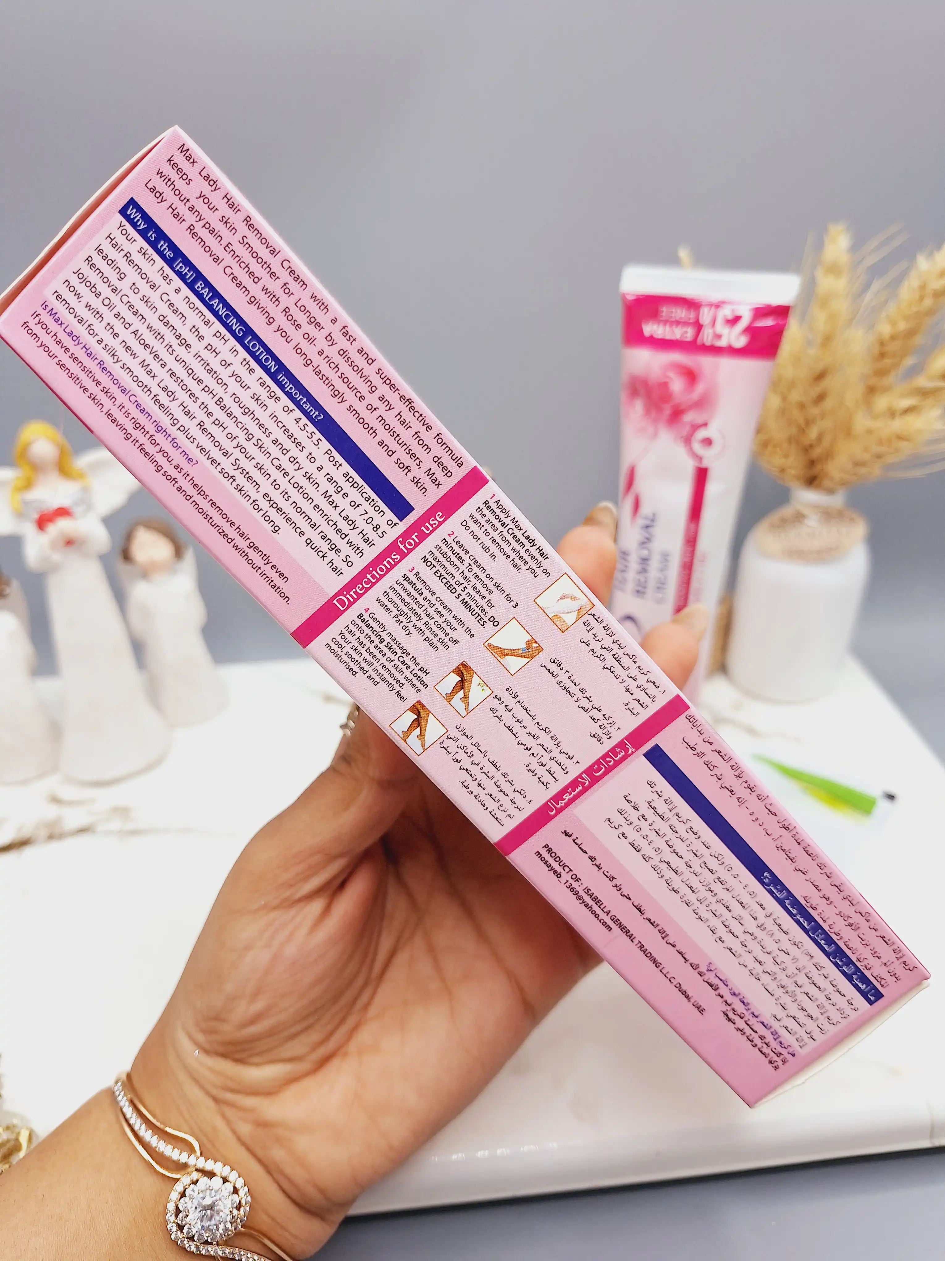 کرم موبر بدن برند مکس لیدی رایحه گل  رز صورتی کد 2091