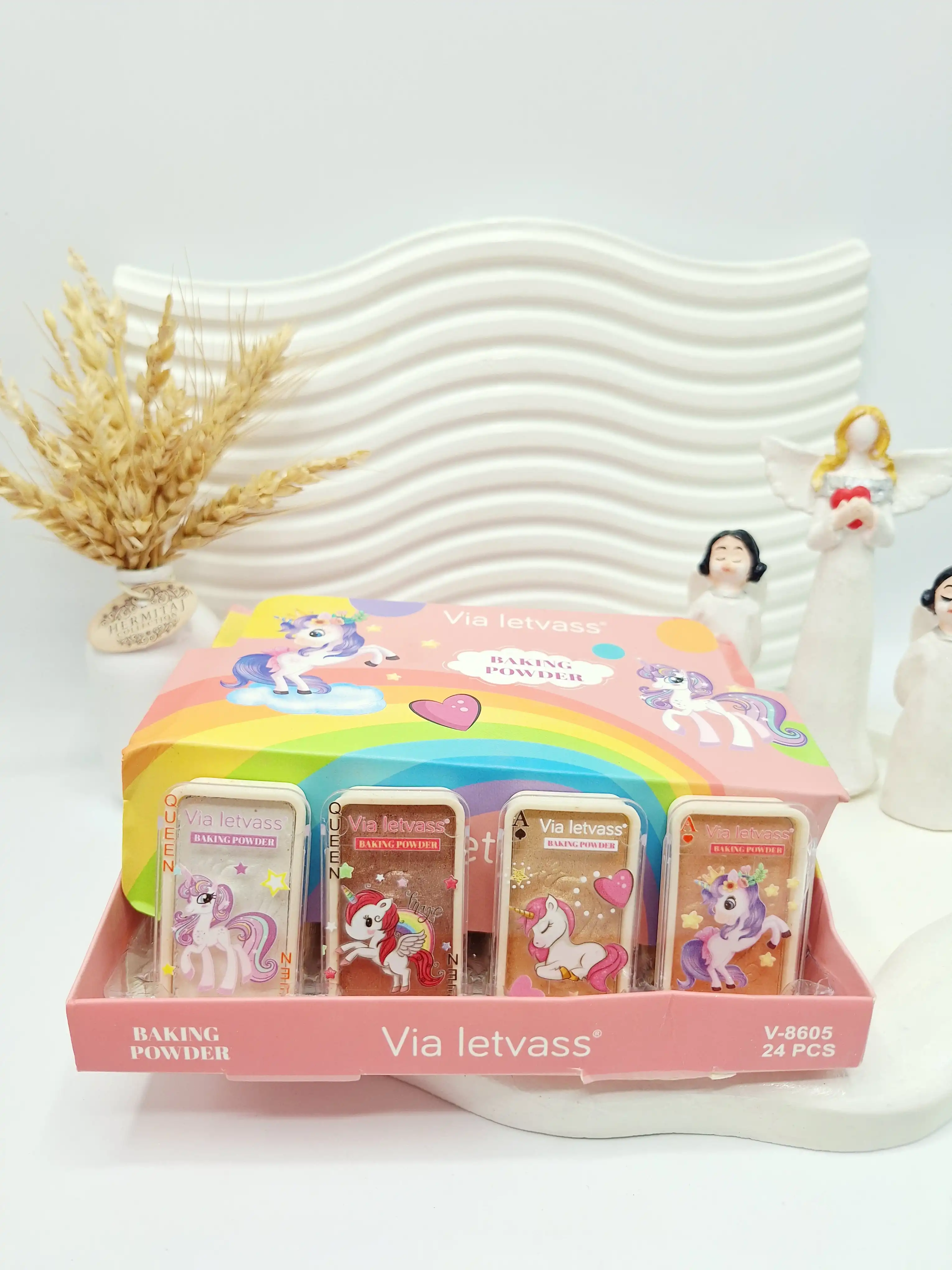 هایلایتر کشویی چشم طرح اسب تک شاخ برند Via letvass کد 8605