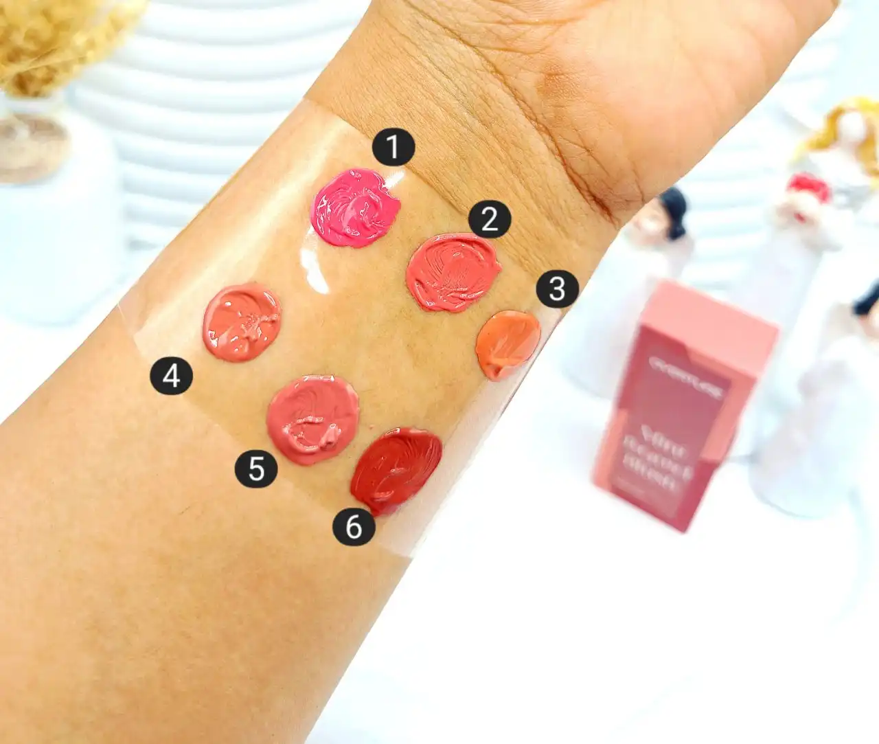 رژ گونه مایع خوش رنگ برند OVERTURE کد 095