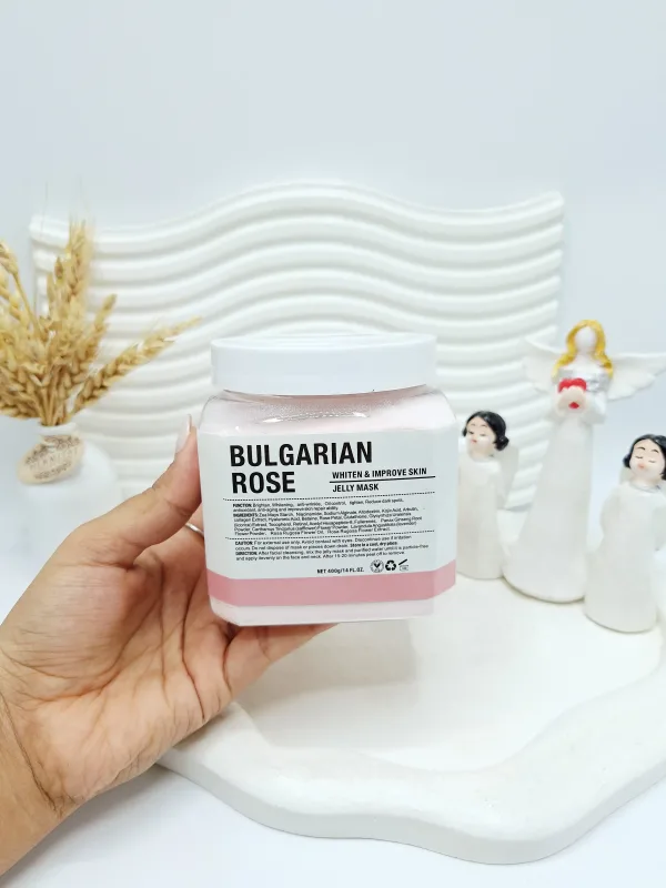 ماسک هیدروژلی گل رز بلغاری BULGARIAN ROSE دکتر مینایر 400 گرم